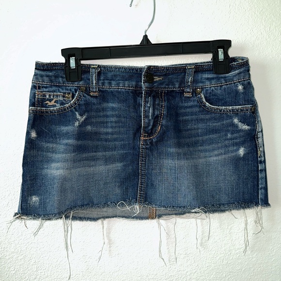 Hollister Dresses & Skirts - Vintage Hollister Blue Mini Skirt Casual Chic